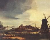 阿尔特 范 德 内尔 : Landscape with Windmill